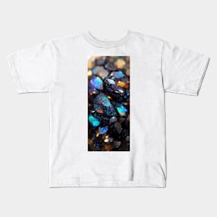 Black Opal Quartz Kids T-Shirt